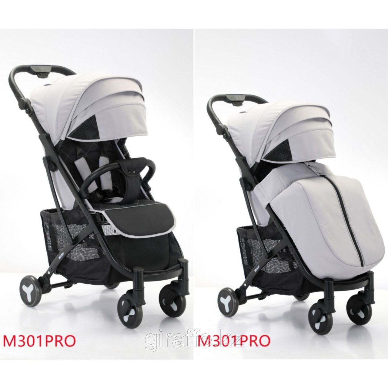 Детская прогулочная коляска MSTAR 301 PRO светло-серый