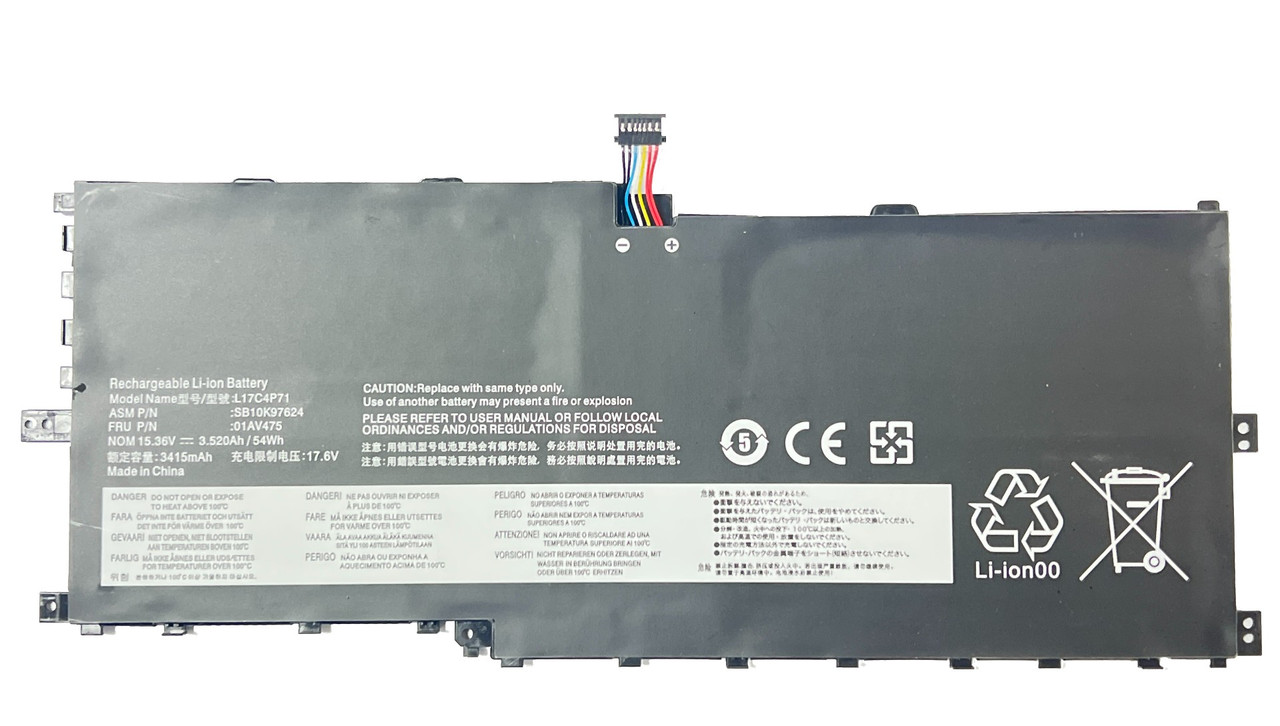 01AV475 01AV499 Аккумулятор Lenovo ThinkPad X1 Yoga 3rd Gen L17C4P71 L17M4P73 15.36V 54Wh 3520mAh (org)