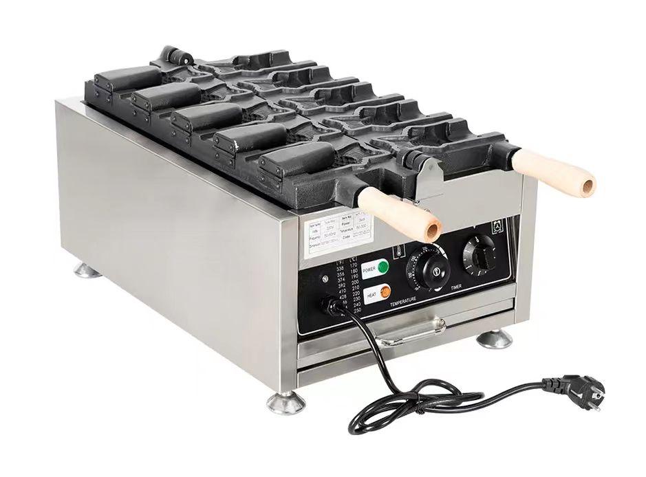 Вафельница Таяки Рыбки 5 рыбы ZH-1105B