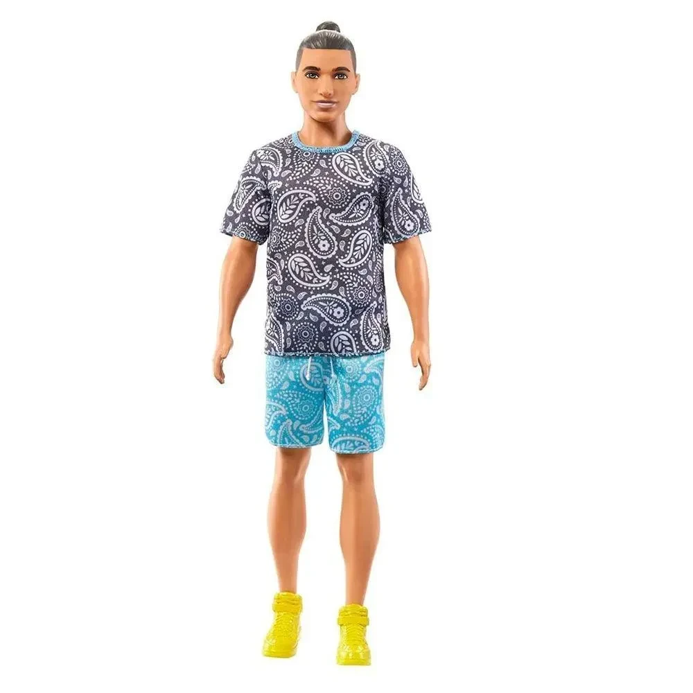 Barbie Игра с модой Кукла Кен в футболке и шортах #204 в виниловой упаковке, фото 1