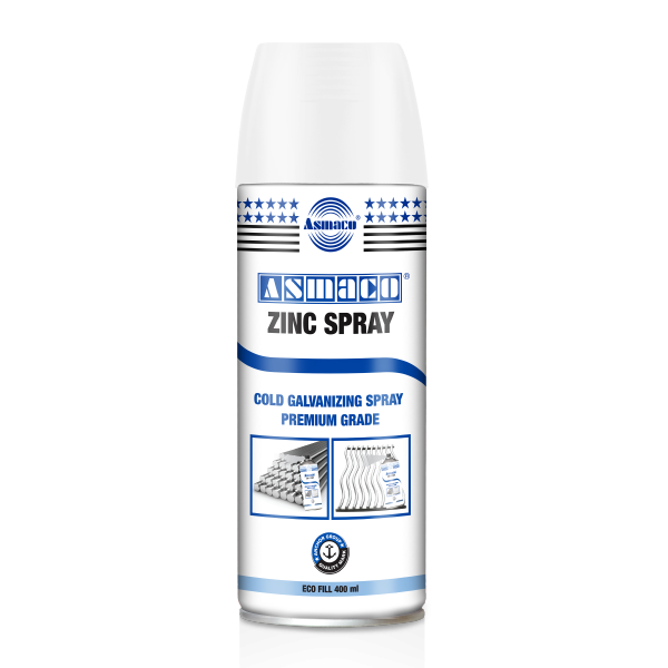 Аэрозольная краска для холодного цинкования ASMACO, 400 мл - Zinc spray