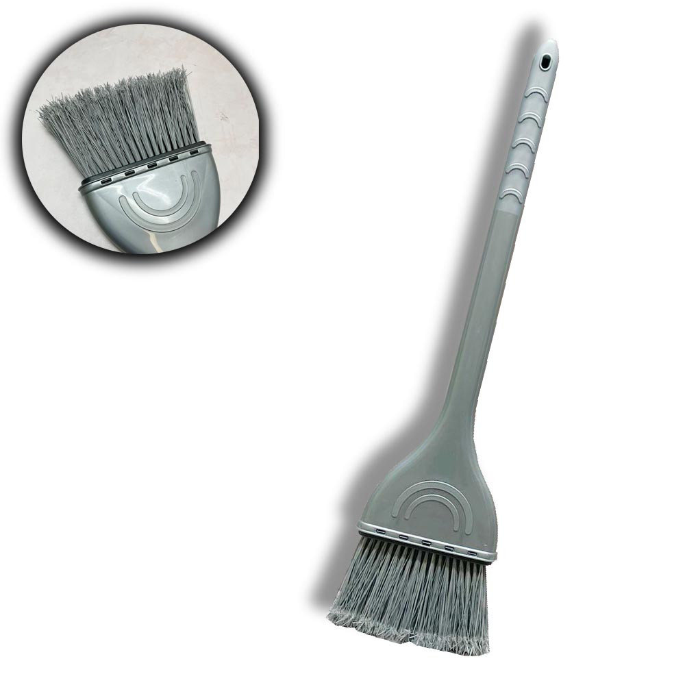 Веник пластиковый 70 см серый
