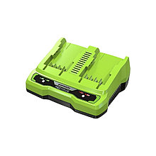 Быстрое зарядное устройство для 2-х аккумуляторов Greenworks 40V 2-022020 2938807