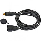 Удлинитель электрический силовой, 10м., 1 роз., КГ 3х1.5мм, 16 А, тип УХЗ-16, Россия  // Denzel