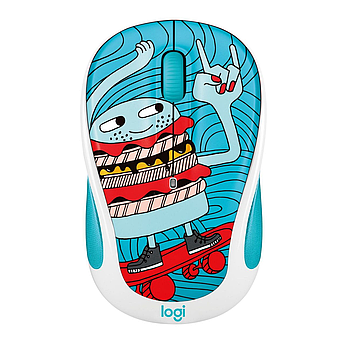 LOGITECH Wireless Mouse M238 - Doodle Collection - SKATEBURGER - EMEA