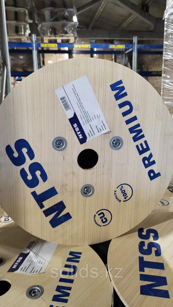 Кабель внутренний одножильный NTSS PREMIUM F/UTP 4PR 23AWG CAT6 LSZH 305м серый, системная гарантия 25 лет