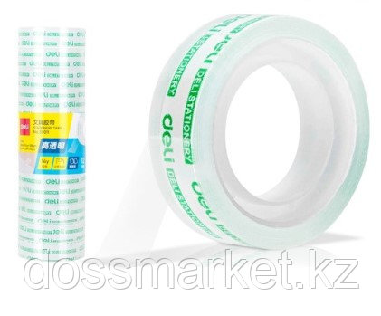 Клейкая лента DELI 12 мм х 14 м, прозрачная