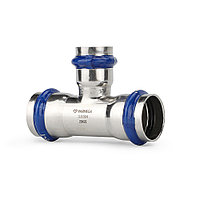 Тройник 22x15x22 переходной раструбный Varmega Inox Press