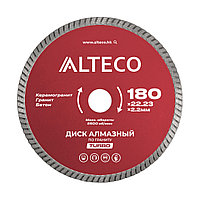 Диск алмазный по граниту ALTECO TURBO 180x22.23x2.2мм