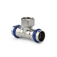 Тройник 54x1/2"x54 с внутренней резьбой раструбный Varmega Inox Press
