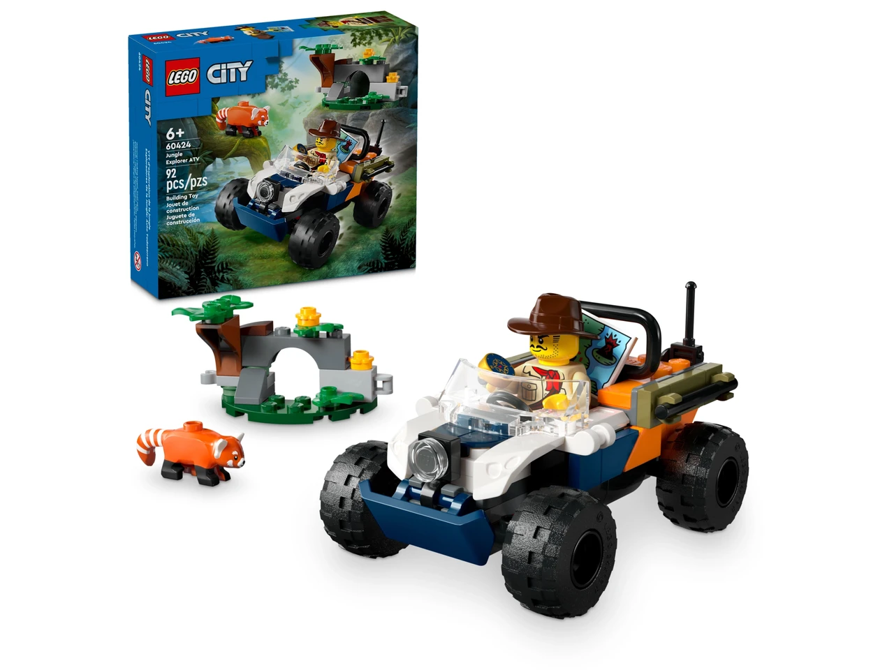 Lego 60424 Город Миссия красной панды: Исследование джунглей на квадроциклах