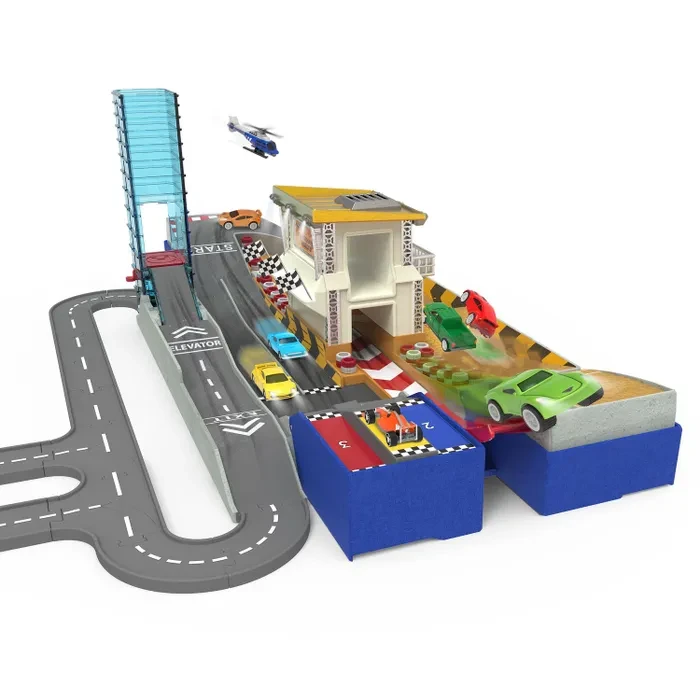 Игровой набор DRIVEN Pocket series Гоночная трасса 2в1, 80эл