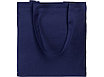 Сумки хлопок 90%, плотн. 180 г, грузопод.10 кг, размер 38х42 см, ручки 3х65 см с доп. швом, темно-синий, фото 3