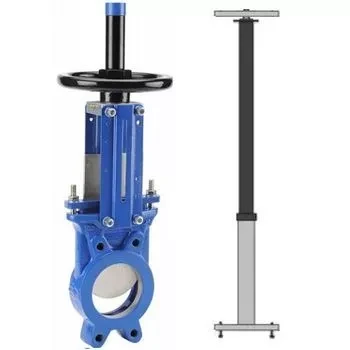 Задвижка шиберная со штурвалом 150x10 мм VG3400 ТУ, фото 1