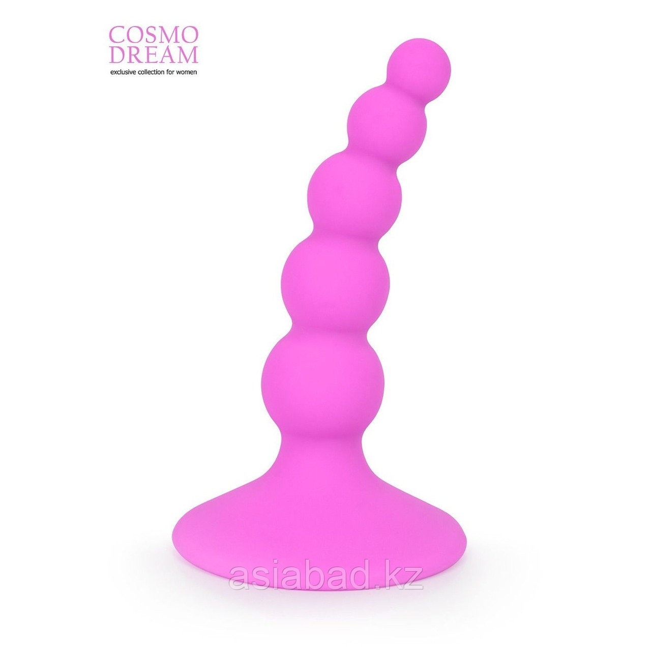 Анальный стимулятор CosmoDream Елочка, без вибрации, силикон, 95 х 24 мм, розовый, фото 1