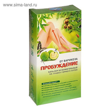 Бальзам безалкогольный "Пробуждение" от варикоза, 250 мл