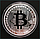 Сувенирная монета "Bitcoin" (Биткоин) серебро, фото 2