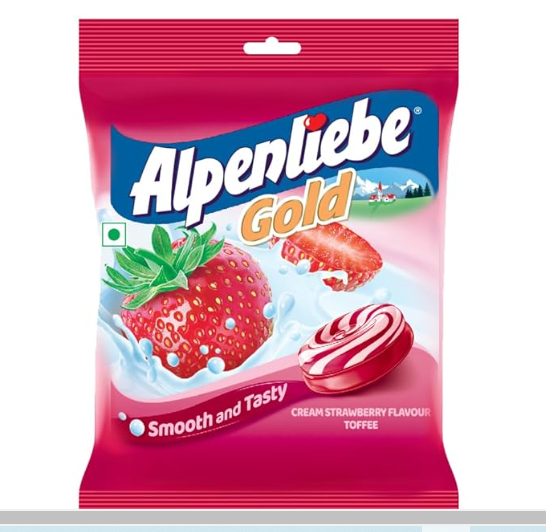 Конфеты карамель клубничные Alpenliebe 175 гр /Германия/