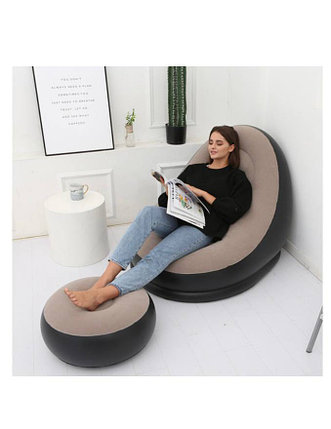 Кресло надувное с пуфиком, фото 1