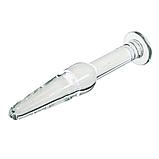 Стеклянная анальная пробка мини 12*1,5 см, фото 3