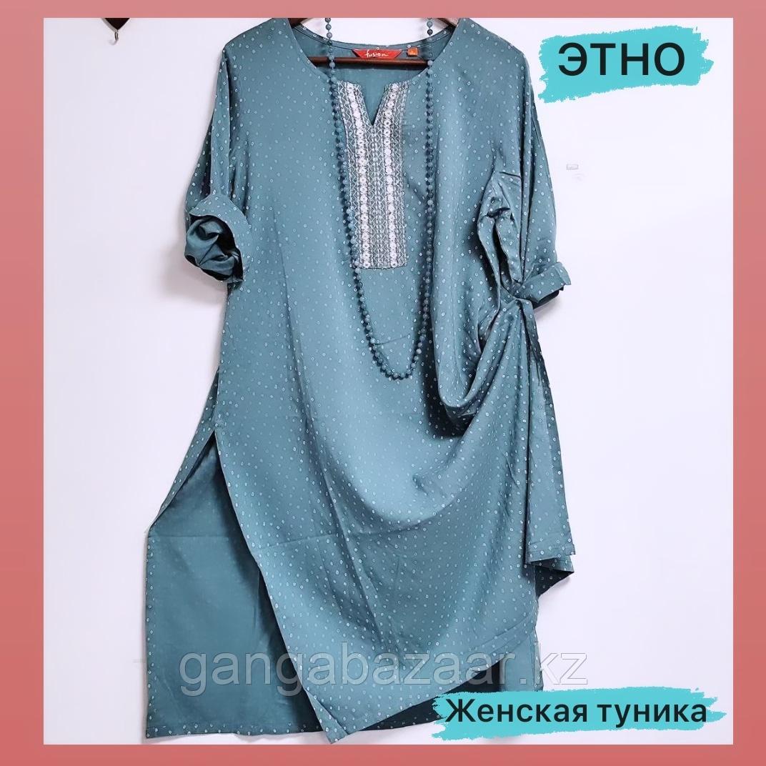 Женская длинная туника в стиле ЭТНО