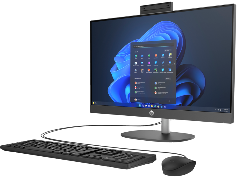 HP 9H6P6ET Моноблок ProOne 240 G10 AiO 23.8" i3-N300 8GB/512GB Win11Pro Gray, фото 1
