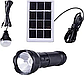 Фонарь ручной CCLAMP CL-038 с LED лампой и солнечной панелью (до 300 м), фото 3