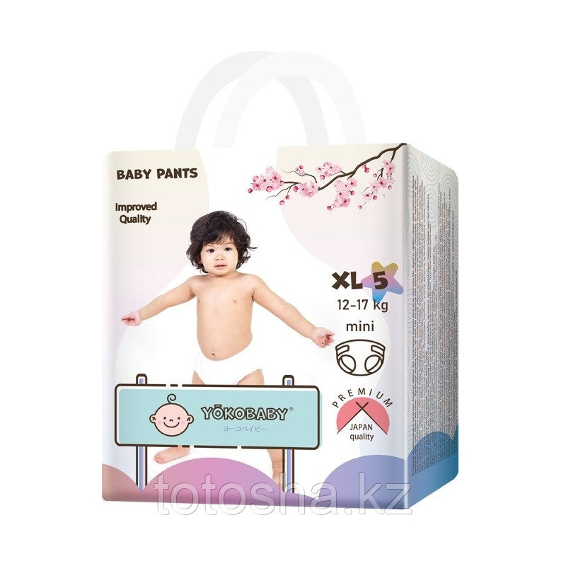 Трусики-подгузники Yokobaby XL 5 mini (12-17) , 19 шт