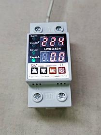 Дисплейі бар кернеу мен ток релесі 63А