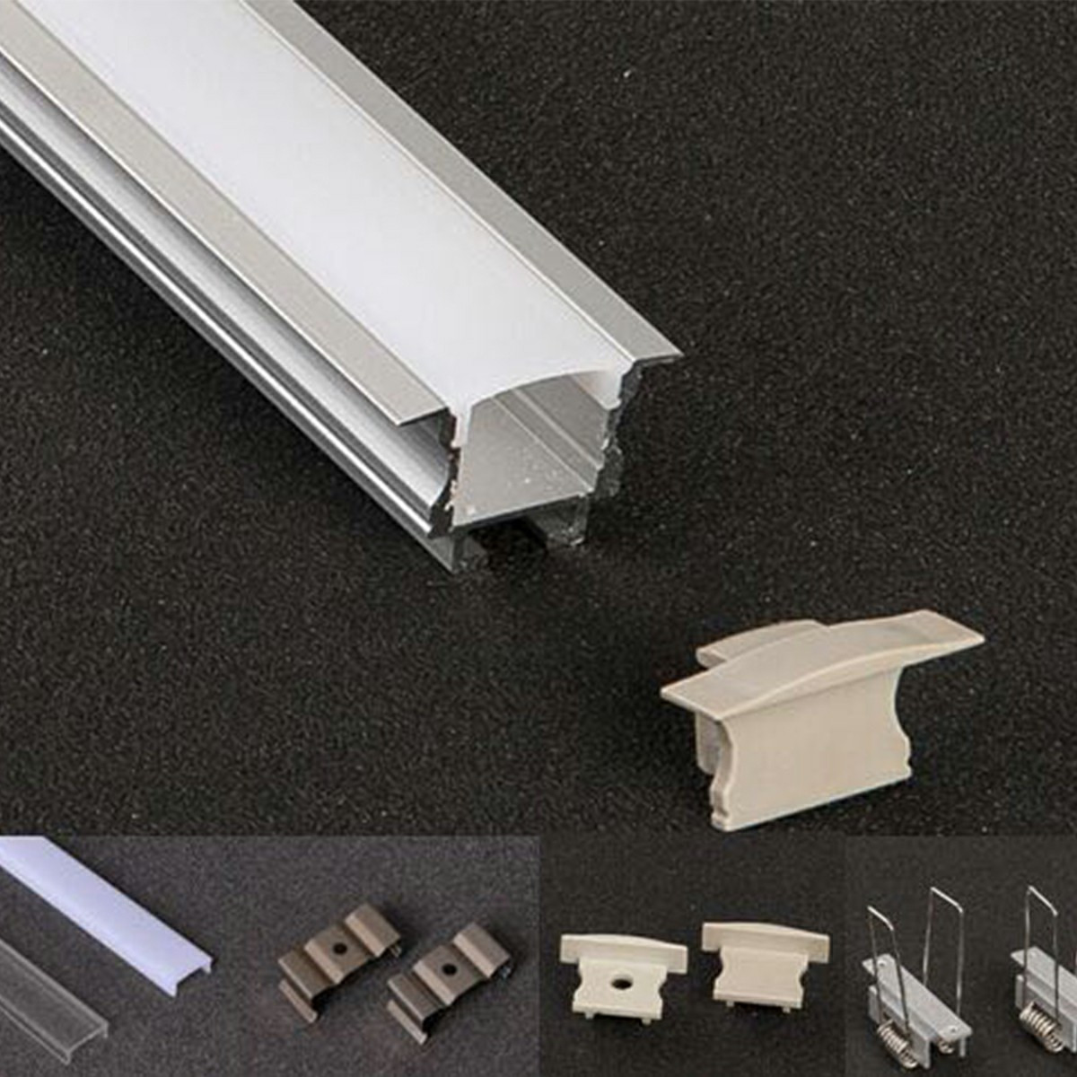 Св-к Профильный LINEAR Алюмин 12W/m W/24V, H19мм S/A 12WxLEDx1/24V IP20 (без драйвер)
