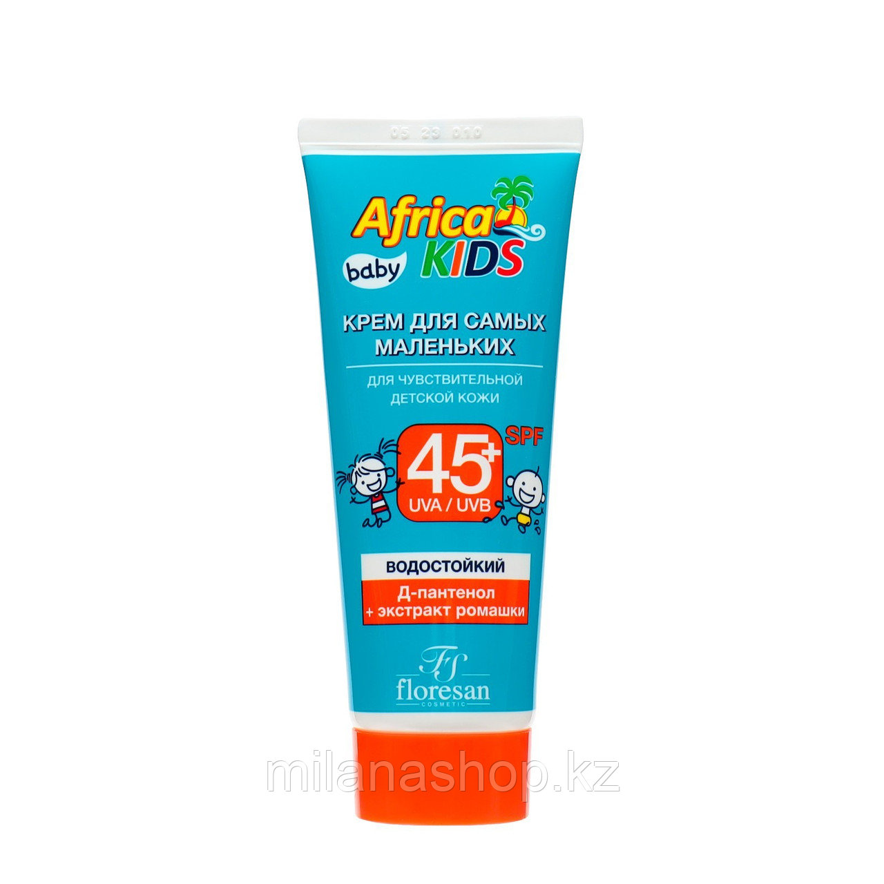 Floresan - Солнцезащитный крем Africa Kids baby для самых маленьких, SPF 45+, 50 мл