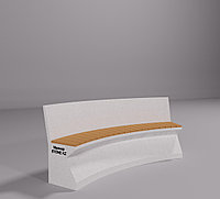 Скамейка со спинкой ORDA из мраморного камня