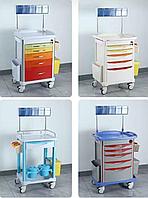 Тележки поликлинические анестезиологические реанимационные мобильные