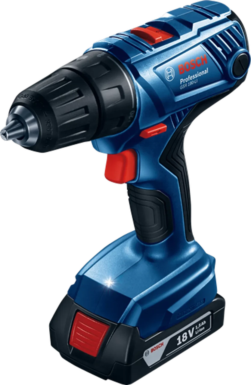 Аккумуляторный шуруповерт Bosch GSR 180 LI 06019F8109 (1.5 Ач x 2 шт, Li-Ion, 18 В, кейс)