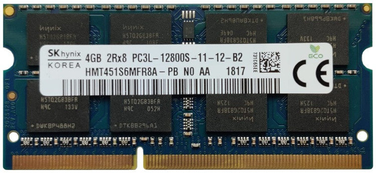 SO-DIMM DDR3L 4Gb 1600Mhz Hynix HMT451S6BFR8A-PB, фото 1