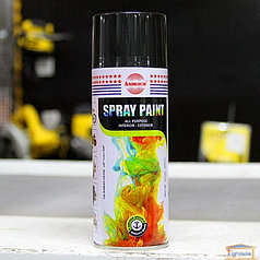 Краска аэрозольная акриловая ASMACO, Черная (Black), 400 мл