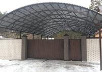 Навес из профнастила