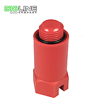 Заглушка длинная 1/2 красная РТП (50/100)