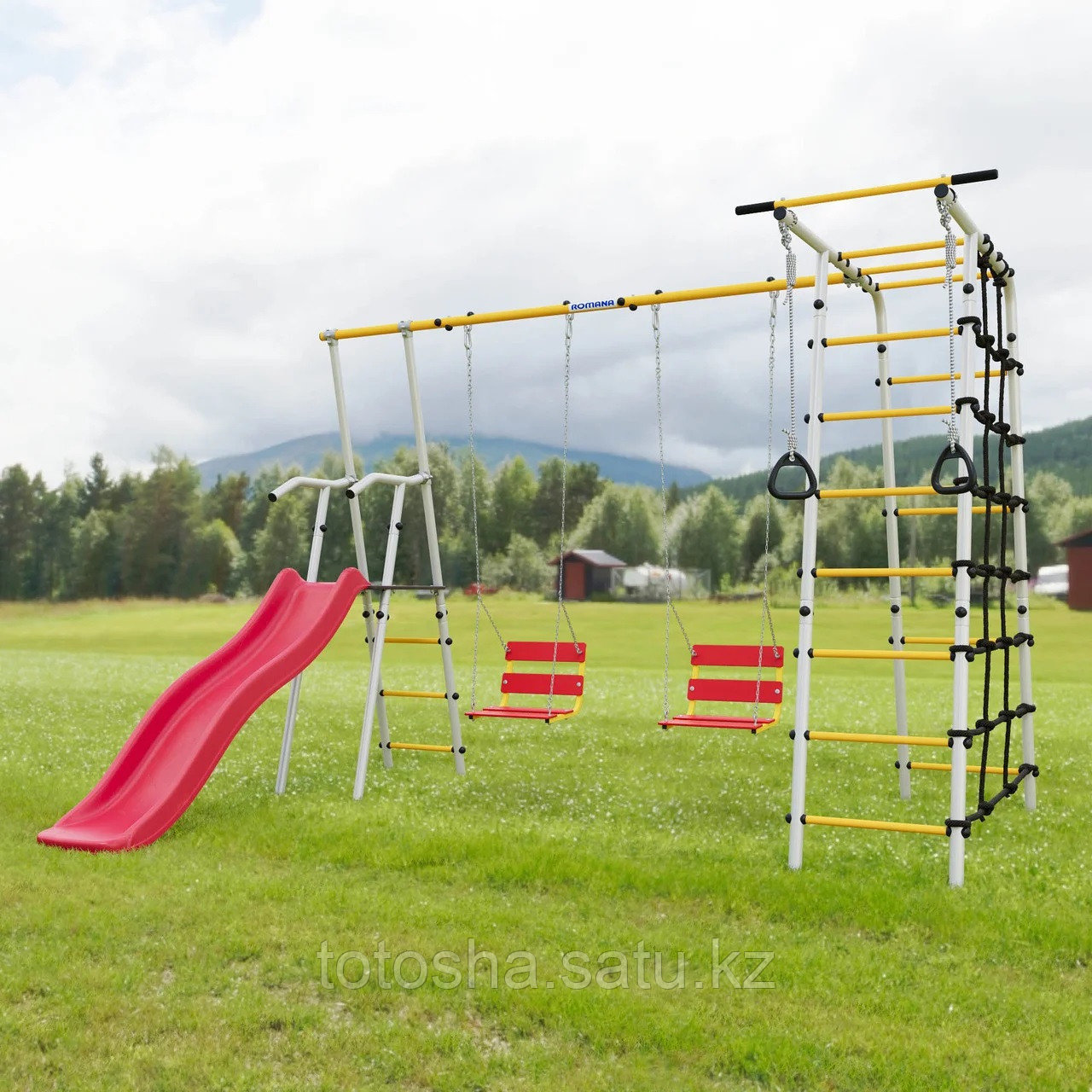 Богатырь Плюс-2 с цепными качелями Romana, фото 1