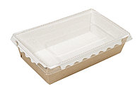 Салатник 500 мл, крафт с белым дном Оригамо