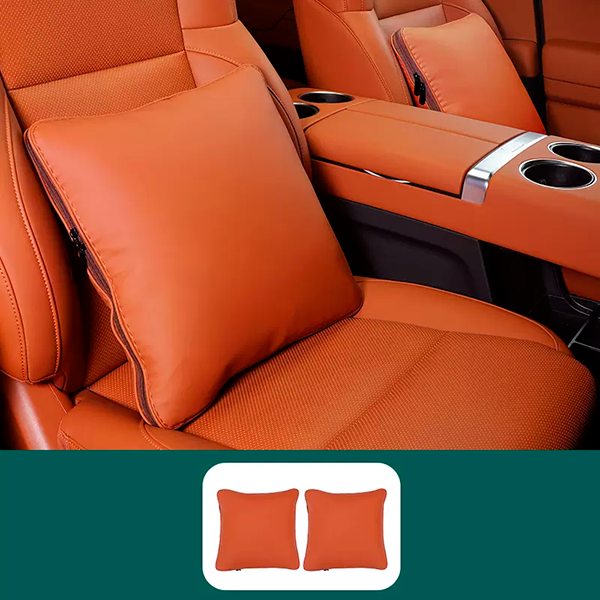 Подушка-одеяло Lixiang, оранжевого цвета, 2 шт, кожзам, фото 1