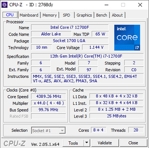 Процессор Intel Core i7-12700F, LGA1700, фото 4