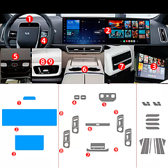 Комплект защитных пленок в салон Lixiang L7 Ultra