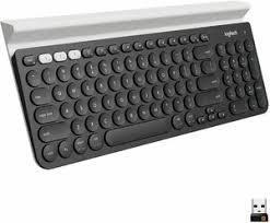 LOGITECH K780 Multi-Device Wireless Keyboard - DARK GREY/SPECKLED WHITE - RUS
