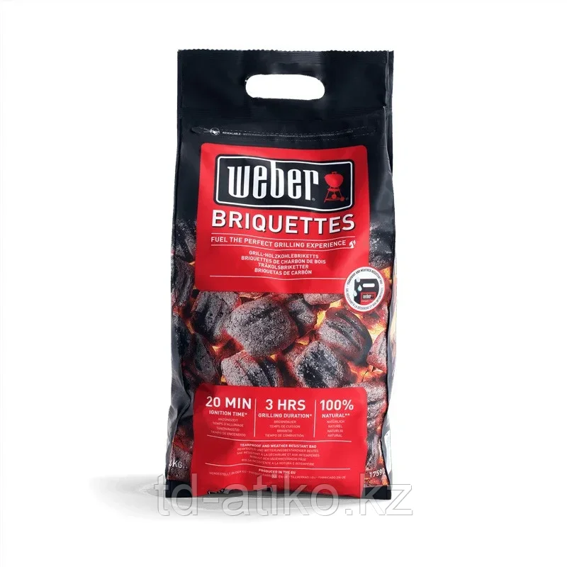 Угольные брикеты Weber, 8 кг.