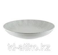 Тарелка d=250 мм. глубокая 1300 мл. h=50 мм. Ирис Серый, форма Банкет /1/6/432