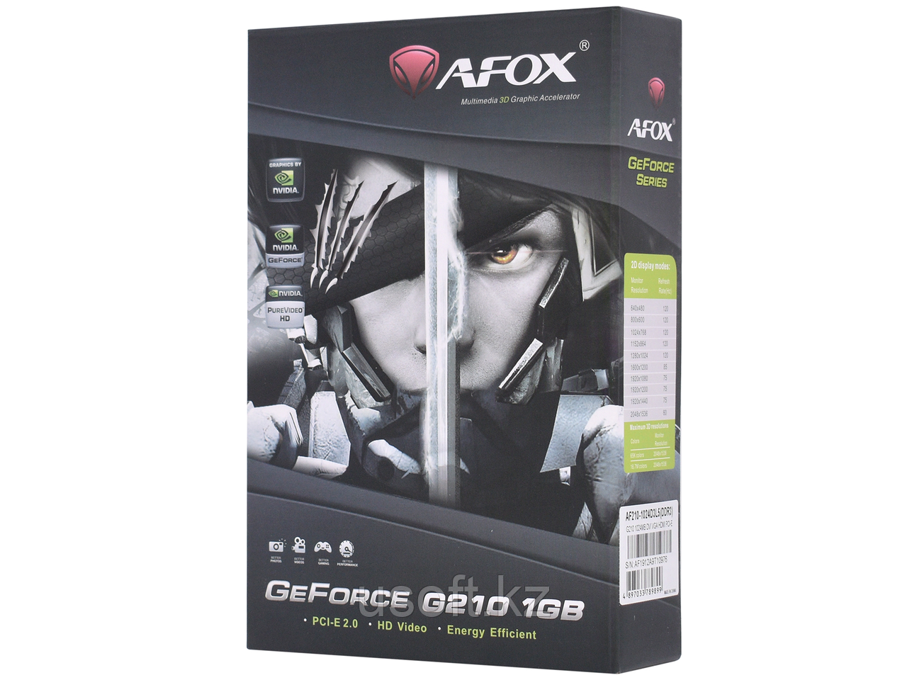 ВИДЕОКАРТА AFOX GT210 [AF210-1024D3L5], 1 GB