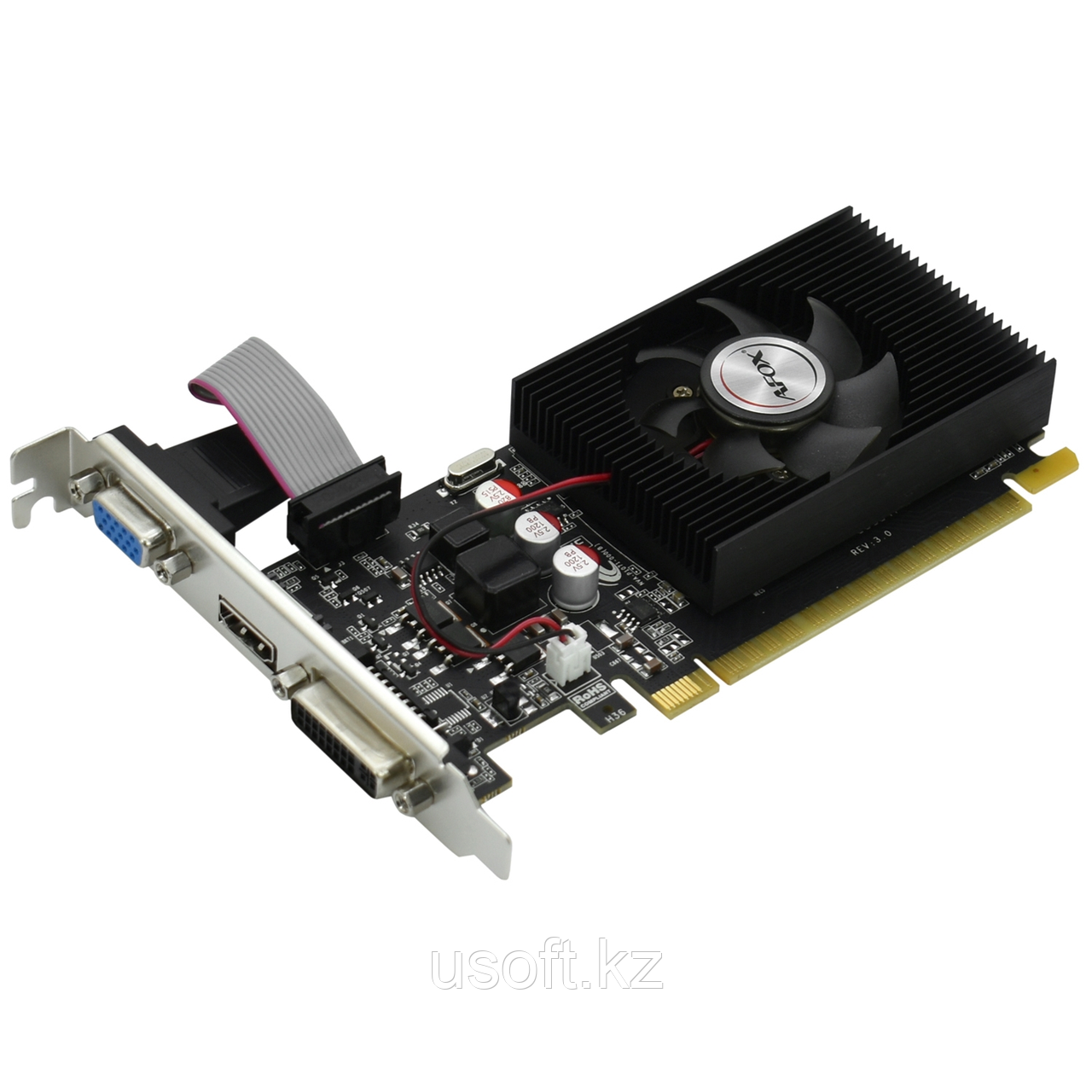 ВИДЕОКАРТА AFOX GT610 [AF610-1024D3L7-V6], 1 GB, фото 1