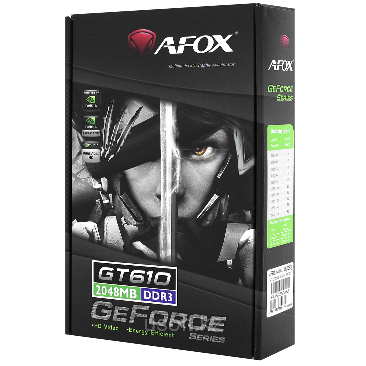 ВИДЕОКАРТА AFOX GT610 AF610-2048D3L7-V6, 2 GB, фото 1