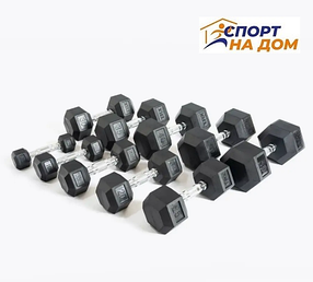 Гантели гексагональные от 1 до 10 кг